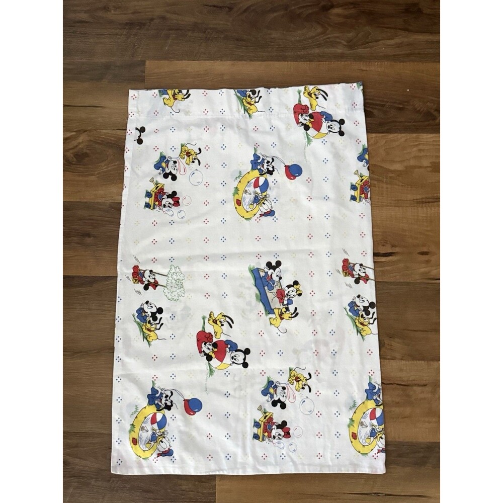 Vintage 1984 The Walt Disney Co. Mickey Minnie Mouse Babies Bed Pillow Case